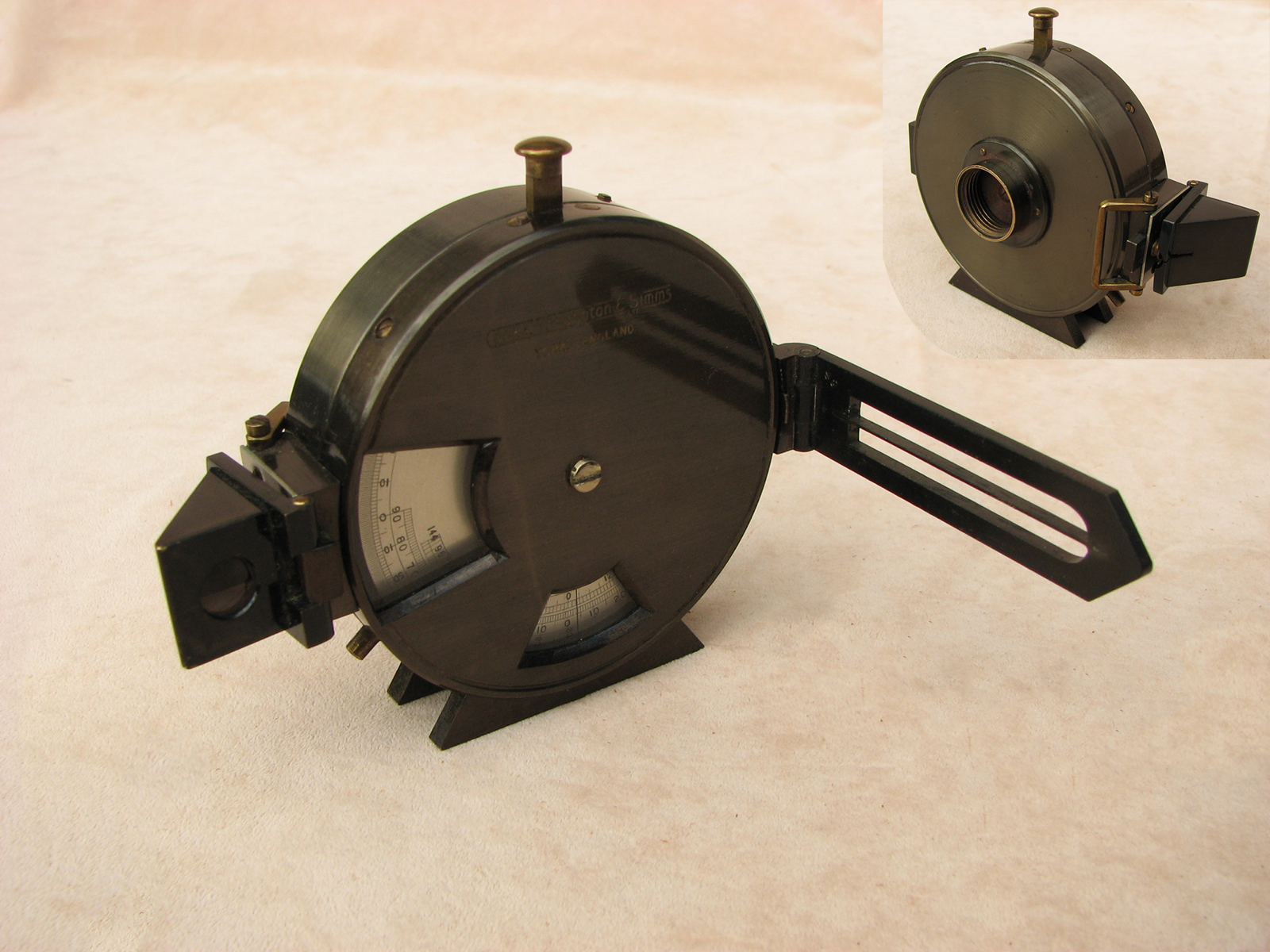Cooke Troughton & Simms Angle of Sight compass clinometer with case